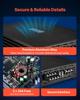 Car Audio Amplifier, 4-Channel Bridgeable Car Amplifier, Multichannel Class AB Stereo Amp, Max. 4 X 200W At 4 Ohms / 4 X 400W At 2 Ohms, High Output,