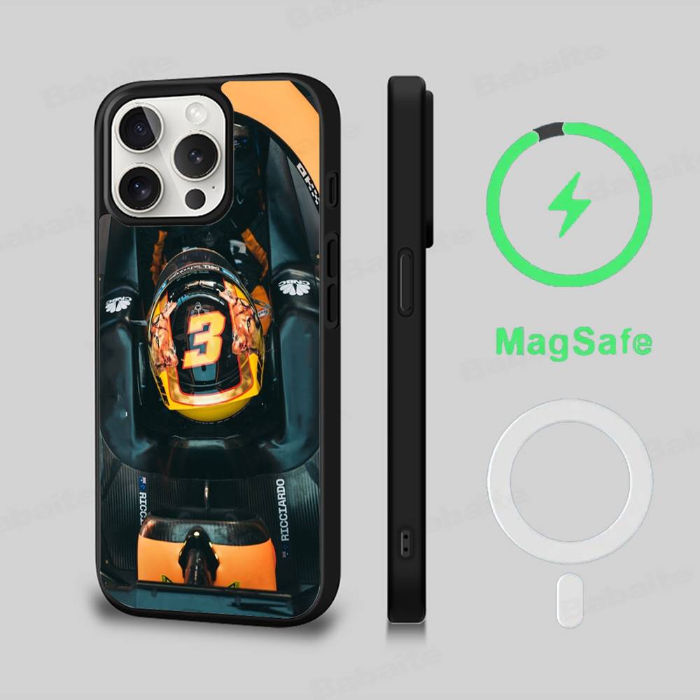 D-Daniel R-Ricciardo 3 Phone Case Magnetic Case For IPhone 17 16 14 13 12 11 15 Pro Max Plus For Magsafe Wireless Charge Cover