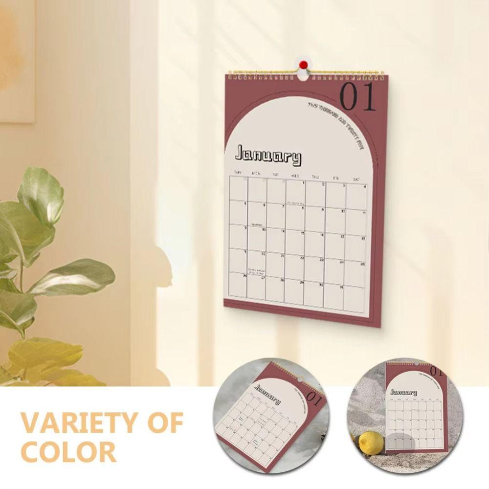 English Monthly Wall Calendar 18 Months Calendar Planner  Home Decoration
