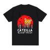 Catzilla Tshirt Unisex Unisex Plus Size Fashion Oversized Breathable Oneck Casual Streetwear Harajuku Summer Unisex Tees