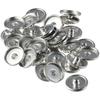 silver Round Snap Button metal Snap Button Base Trays Blank Press Button  Handmade Crafts Lovers