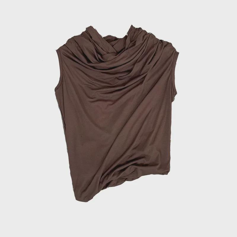 [Final Sale, No Refunds] 3D Rotating Cut Modal Elastic One-Shoulder Top - Sexy, Slim, Early Spring Collection