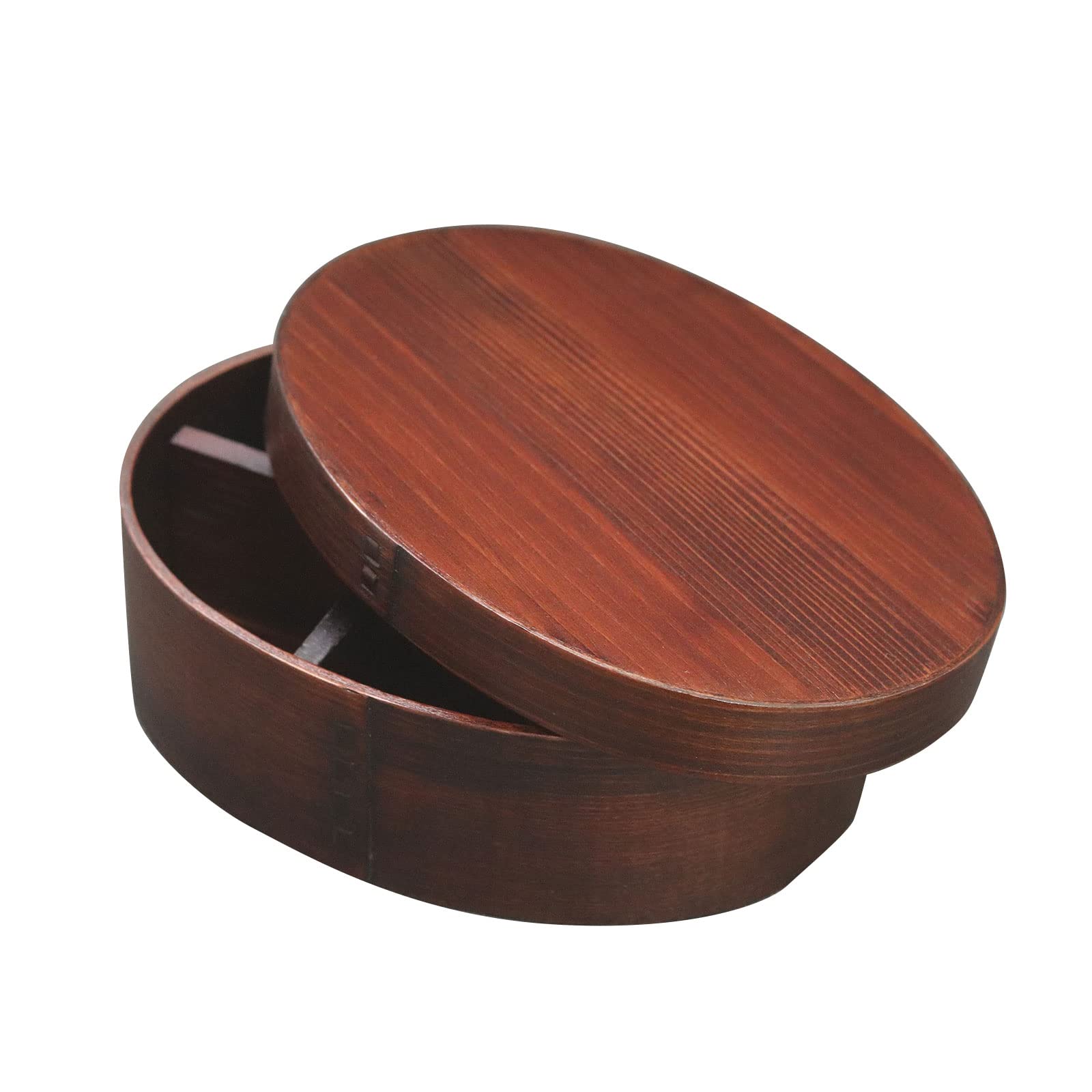 

Magewappa Bento Imperfect Box, Oval/Brown, 700cc,