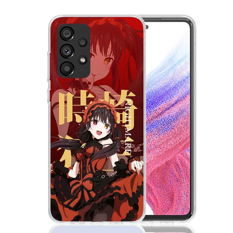 Date A Live Tokisaki Kurumi Phone Case For Samsung Galaxy A52 A32 A22 A12 A02S A50S A30S A51 A31 AA71 Note 20 Ultra 10 S10 Plus