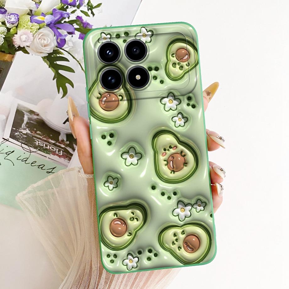 Phone Case For Xiaomi Poco F8 F8Pro Capa Cat Cartoon Dragon Animal Pattern Bumper For Redmi K90 K90Pro Max Soft Silicone Cover