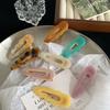 Fashion Women Acetate Hair Clips Elegance Colorful Marbling Duckbill Clip Girls Hair Barrettes Hair Accessories New Hair Clip