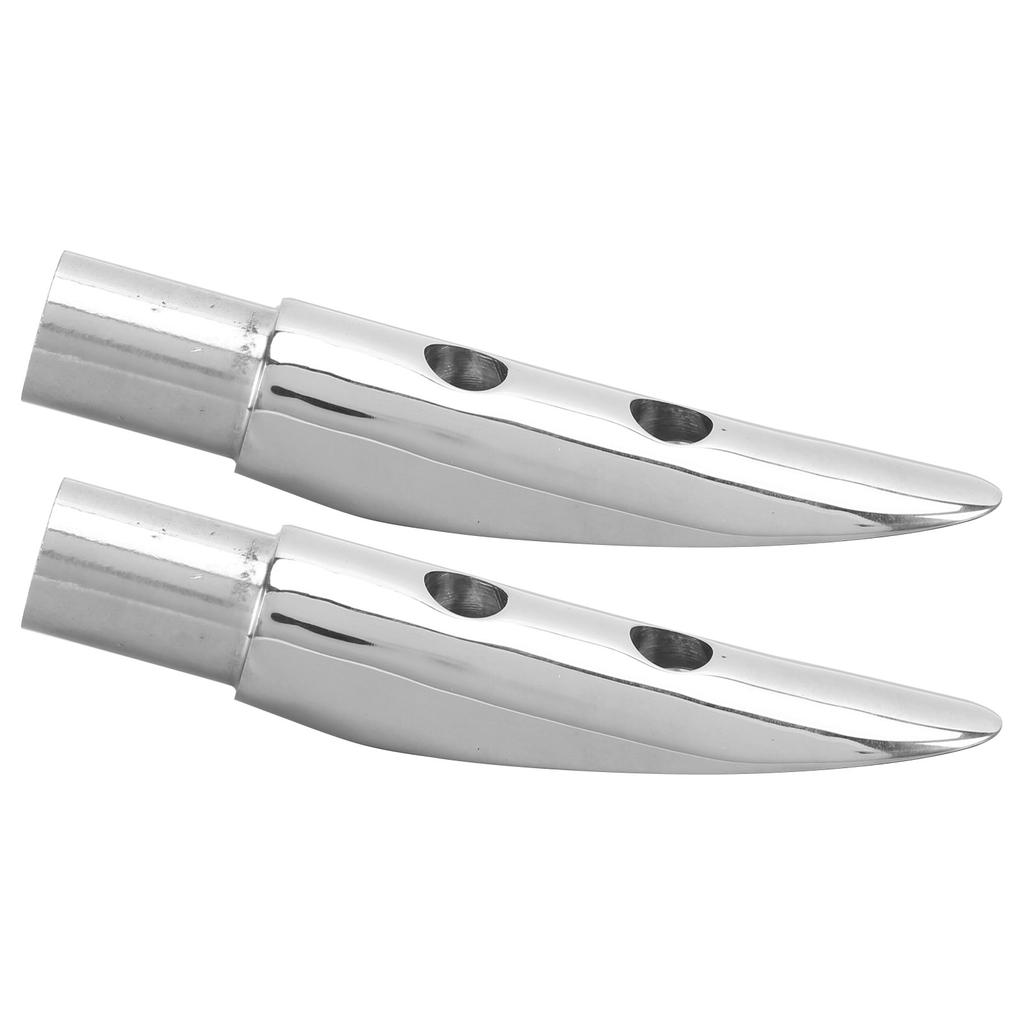 2pcs Handrail End Railing Mount 316 Stainless Steel Accessory for Marine Boat 78in Tube