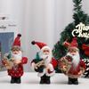 Cartoon Plush Santa Claus Standing Doll - Christmas Desktop Ornament