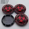 4PCS 56MM Universal Car Wheel Center Hub Cap Rims Dust-proof Cover Hubcaps Sticker For Ford HONDA Nissan Volkswagen Jeep