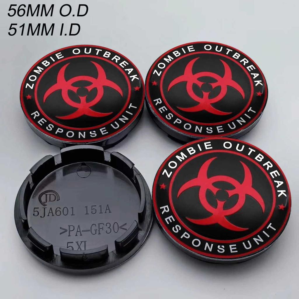4PCS 56MM Universal Car Wheel Center Hub Cap Rims Dust-proof Cover Hubcaps Sticker For Ford HONDA Nissan Volkswagen Jeep