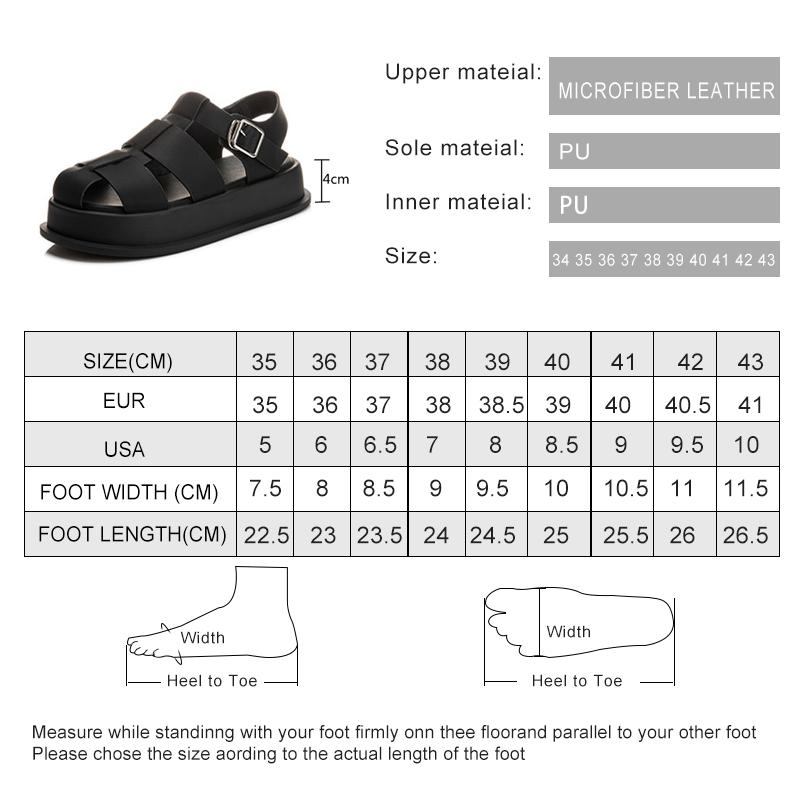 Fashion AIYUQI Women's Sandals Closed toe 2025 Summer New Women Roman Sandals Leisure Thick Soled Fashion Woven Women's Shoes Sandals