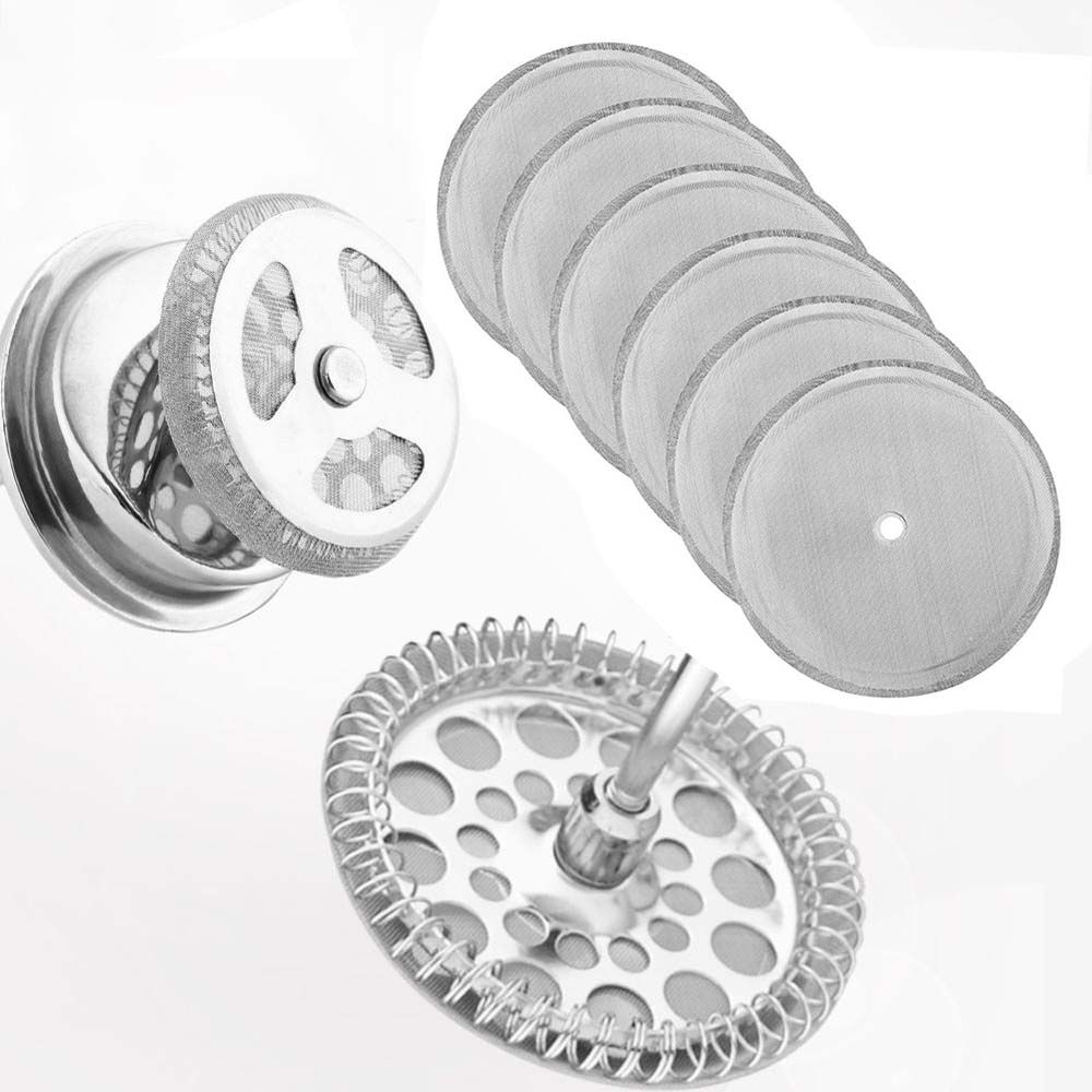 Coffee Makers French Press Stainless Steel Tea Filter Kitchen Accessories Coffee Filter Filter Mesh