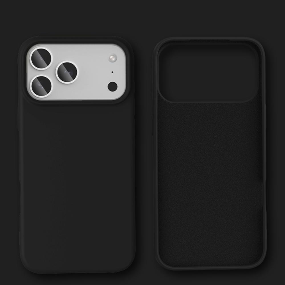 Stoßfeste weiche Flüssigsilikon-Handyhülle für iPhone 17 Air 16 16E 15 14 13 12 11 Pro Max Plus Hautgefühl Schutzhülle