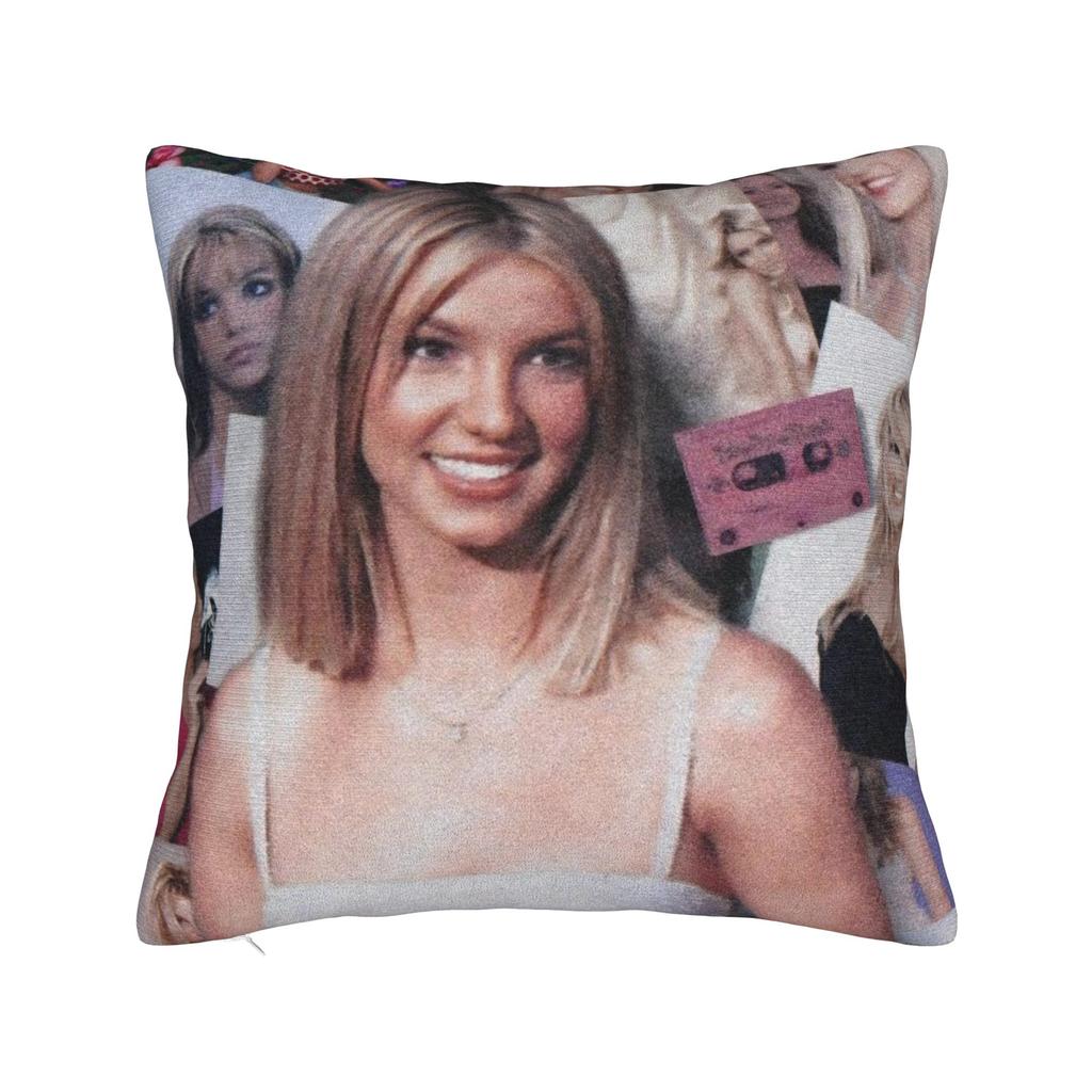 Decorative Pillow Covers Singer Britney Spears Product Seat  Throw Pillow Case Cover Square Style MultiSize