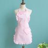 Sweetheart Damen Einfaches Rosa Baumwolle Rüsche Kellnerin Cosplay Avental De Cozinha Divertido Tablier Cuisine Schürze Kurze Schürze