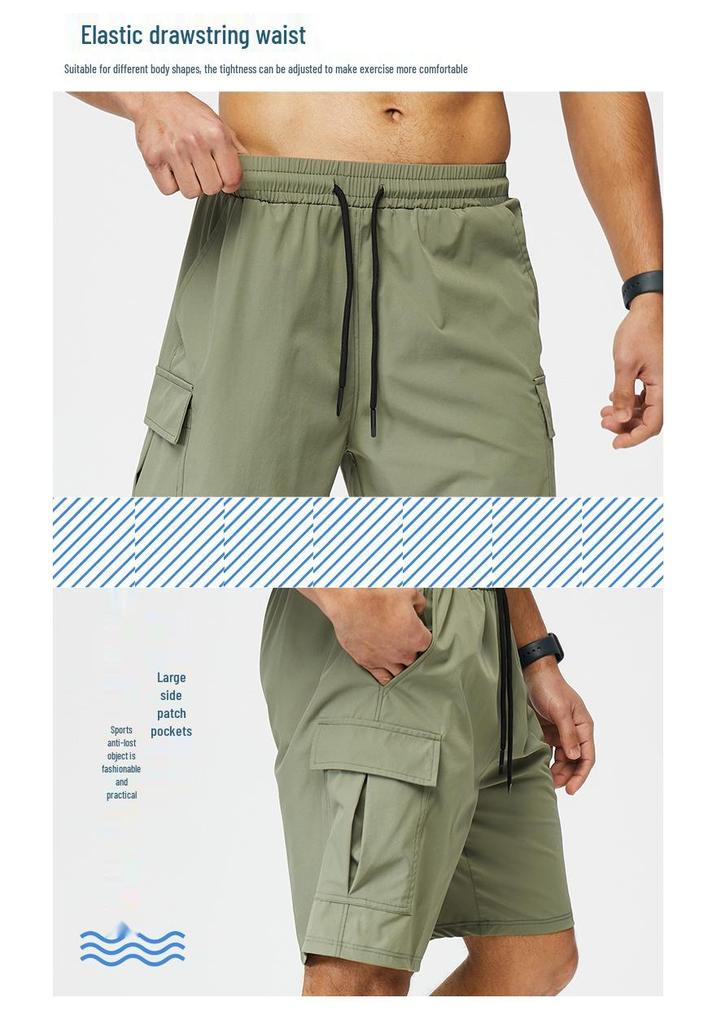 Men's Summer Quick-Dry Casual Sports Shorts - Lightweight, Loose-Fit for Running & Fitness