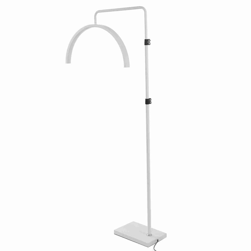 22in 36W Half Moon Light with Phone Clip Adjustable LED Standing Beauty Lamp for Video Recording