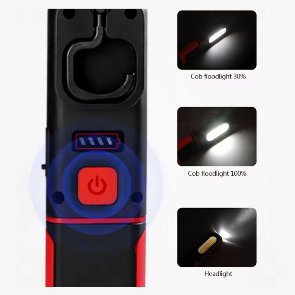 USB Rechargeable Magnetic Work Light Super Bright USB Rechargeable Flashlight  Car Repair