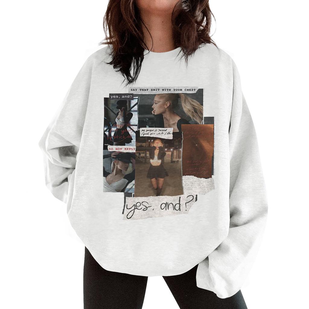 Women's Loose Printed Hooded Sweatshirt Casual Fashion Sports Sweatshirt
