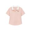 Skin-Friendly Soft Slim Fit Polo Shirt Women Tops L126W028-01NK