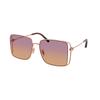 Sunset Peach Gradient Square Ladies Sunglasses Hc7174d 933178 59