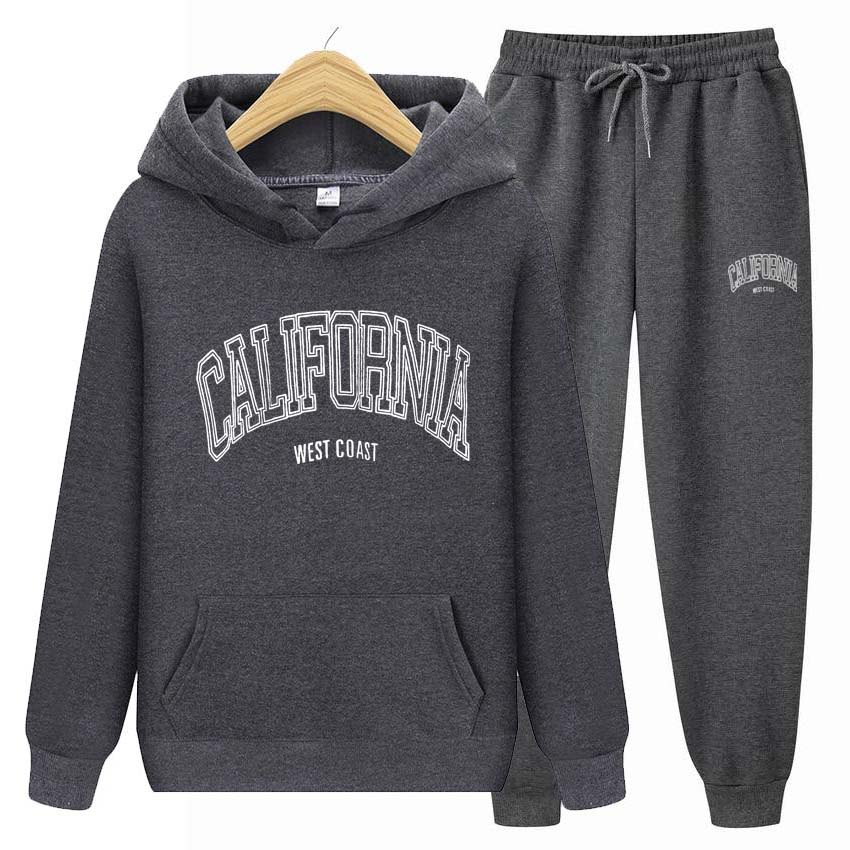 Womens Hoodies Tracksuits Jogger Clothes Women Hoodie Set Hoodies+Pants Two Piece Set  Printing