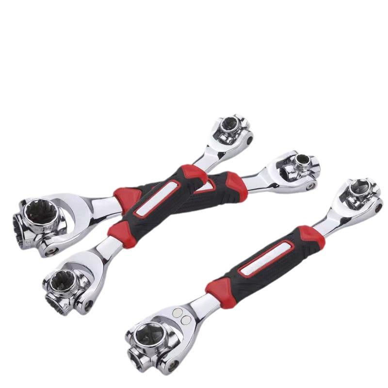 8-in-1 Universal Dog Bone Multi-Head Rotating Socket Wrench Tool