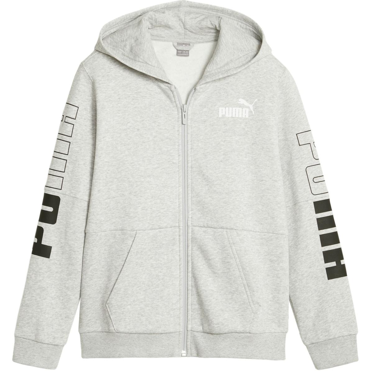 

New PUMA Sweatshirt Light Mixed Gray 676346-04 152