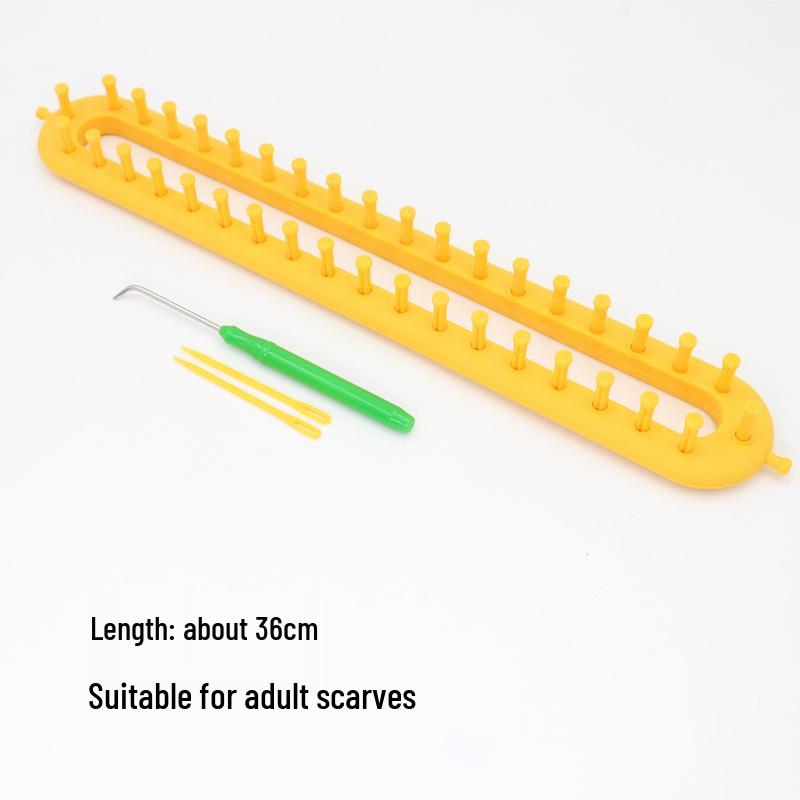Kit per Tessitura Sciarpe Fatto a Mano: Regalo Fai da Te per Fidanzata, Migliore Amica o Fidanzato - Include Scaldacollo, Maglione e Ferri da Maglia