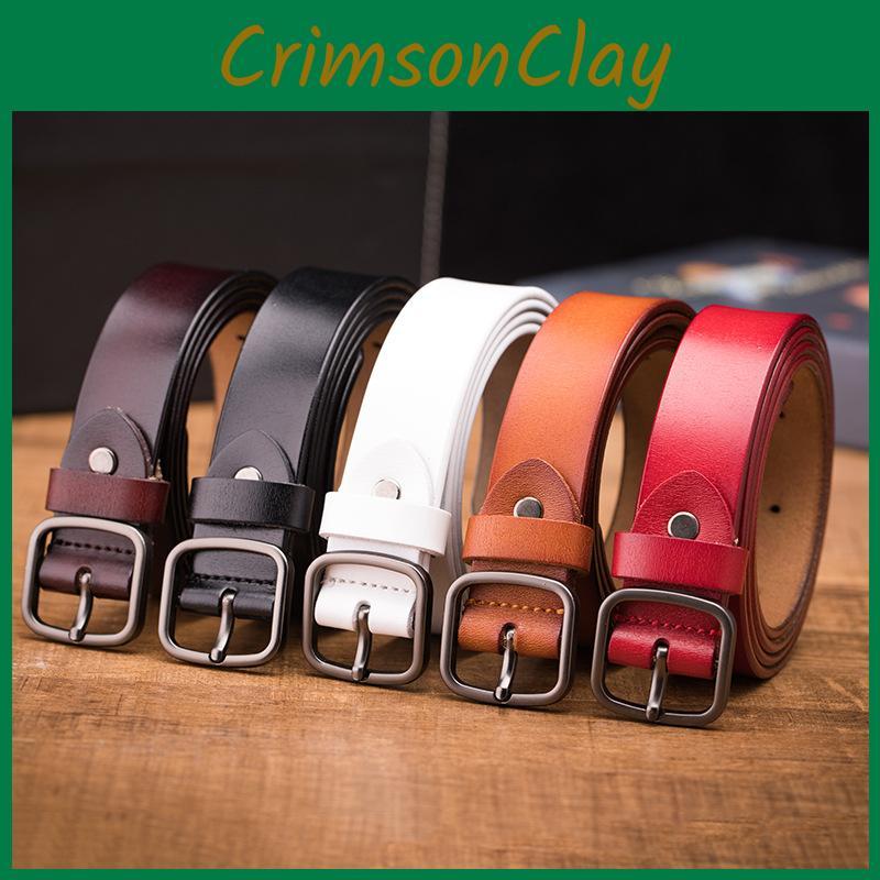 Waist Leather Elegant Belt Women Slim Design Simple Buckle Formal Casual Use