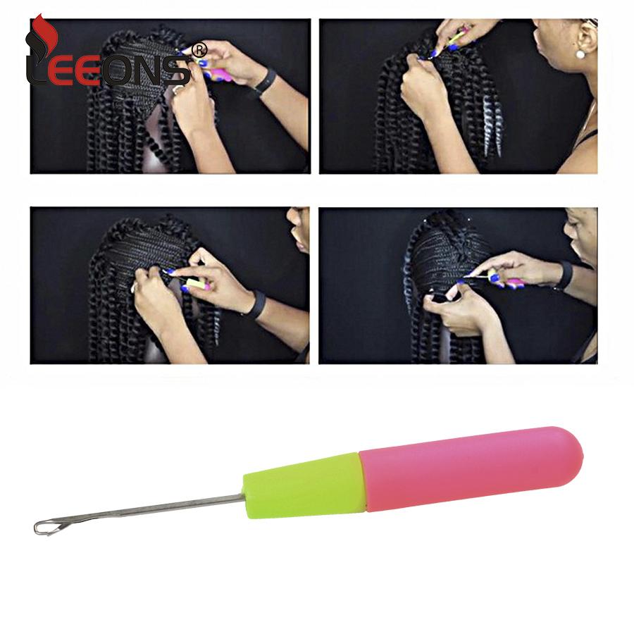 1 Piece 15Cm Pink & Lemon Color Plastic Knitting Crochet Hook Needles For Jumbo Braiding Hair And Crochet Braids