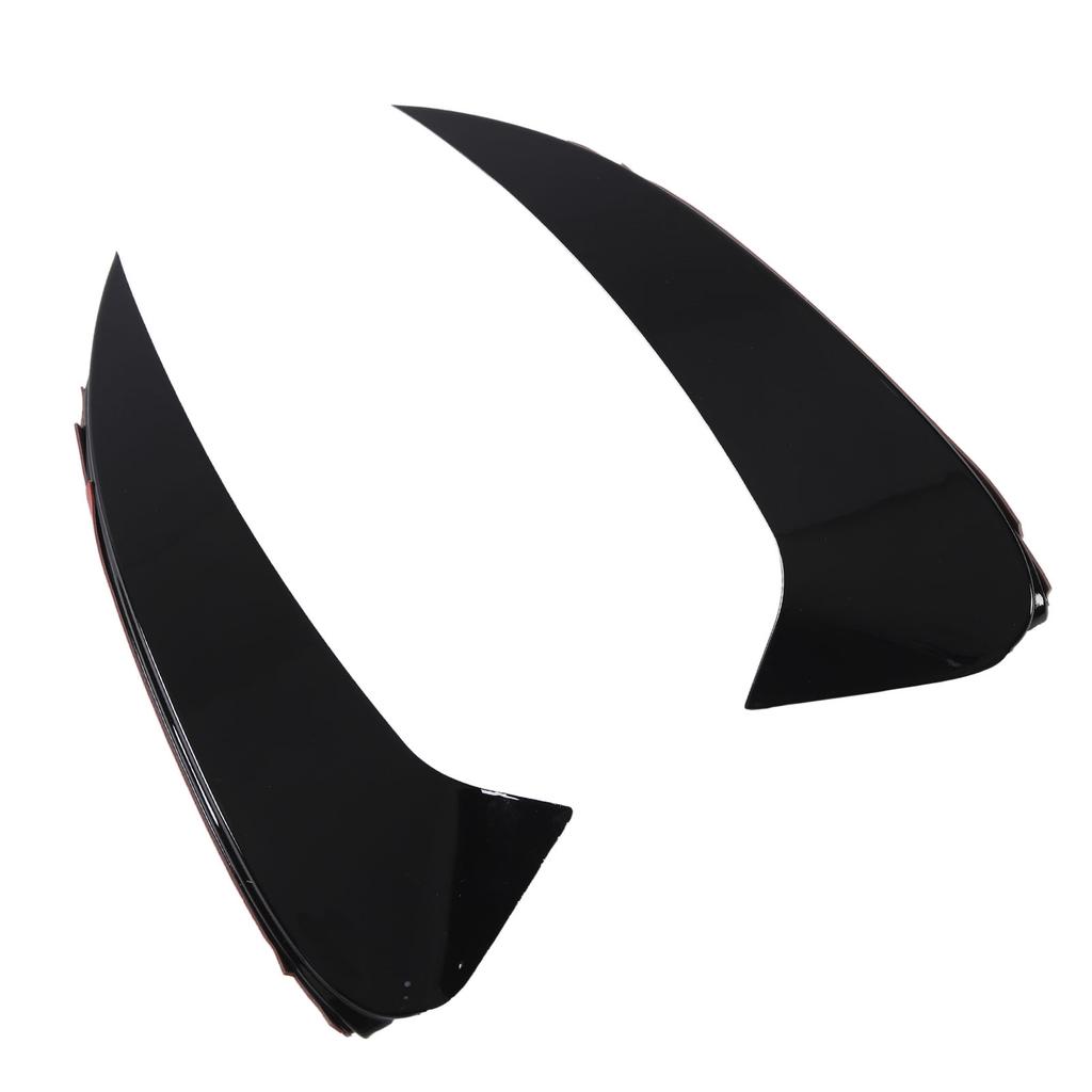 Pair of Rear Bumper Air Vent Spoiler Splitter Glossy Black Replacement for Benz CLS‑Class C257 AMG‑Line CLS53 2018 and