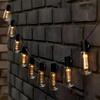 Solar Powered LED String Lights Highlight Outdoor Shatterproof Big Bulbs Garden Holiday Decor Waterproof Lights Camping Light