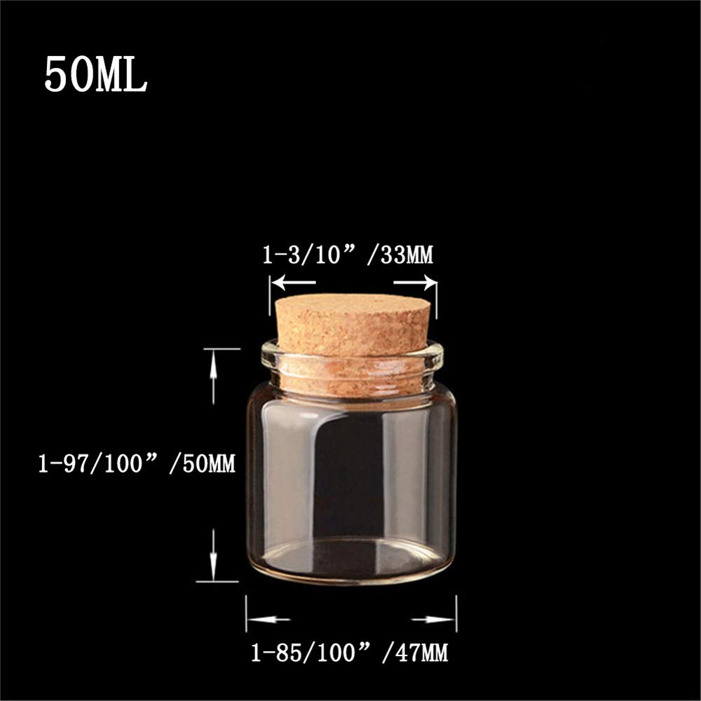 12 1.7 Oz Cork-Stop Glass Bottles with Corkscrews, Decorative Bottles/Storage Tanks - 47 X 50 X 33 Mm