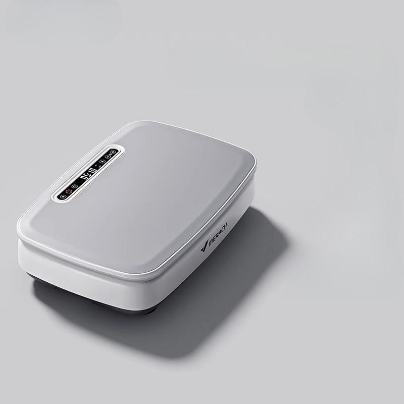 MERACH Vibrationsplatte Trainingsgerät mit Licht Ganzkörpertraining Kraftvolle Vibrationsplattform Vibrationsplatte Lymphdrainage