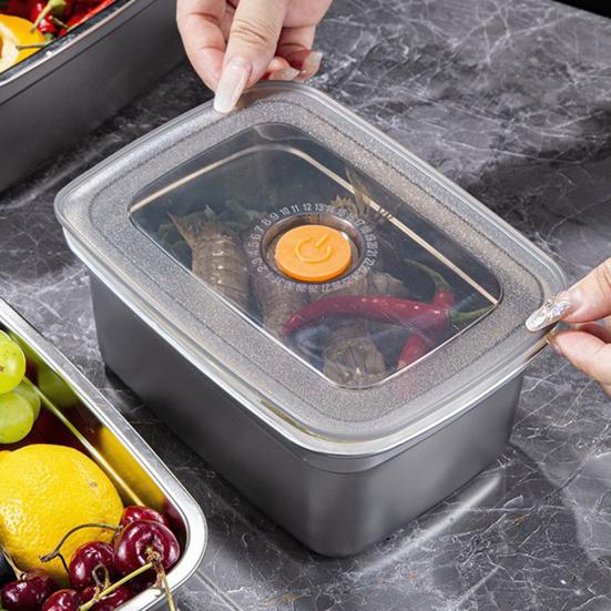 Stainless Steel Food Box with Leak-Proof Lids Stackable Metal Snack Box Refrigerator Dishwasher Safe Bento Box