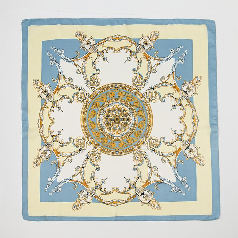 Silk Scarf 70x70cm Luxury Brand Designer Hair Leopard print Handkerchief Hijab Shawl Women bandanna foulard muffler wrap