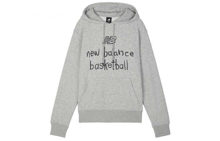 New Balance Sweatshirts Men s Gray Hooded Moderate Regular MT03614-AG M