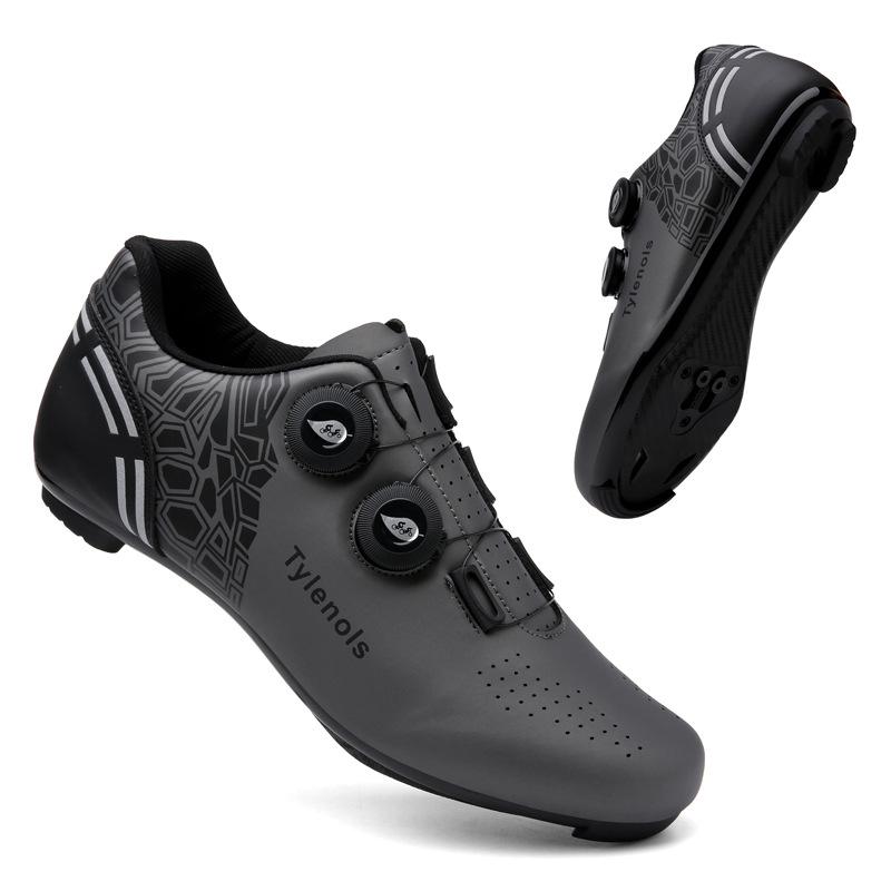 Nuove Scarpe da Ciclismo da Esterno Scarpe da Uomo e da Donna Scarpe da Bicicletta Fibbia Rotante Blocco Montagna Blocco Strada Sbloccato