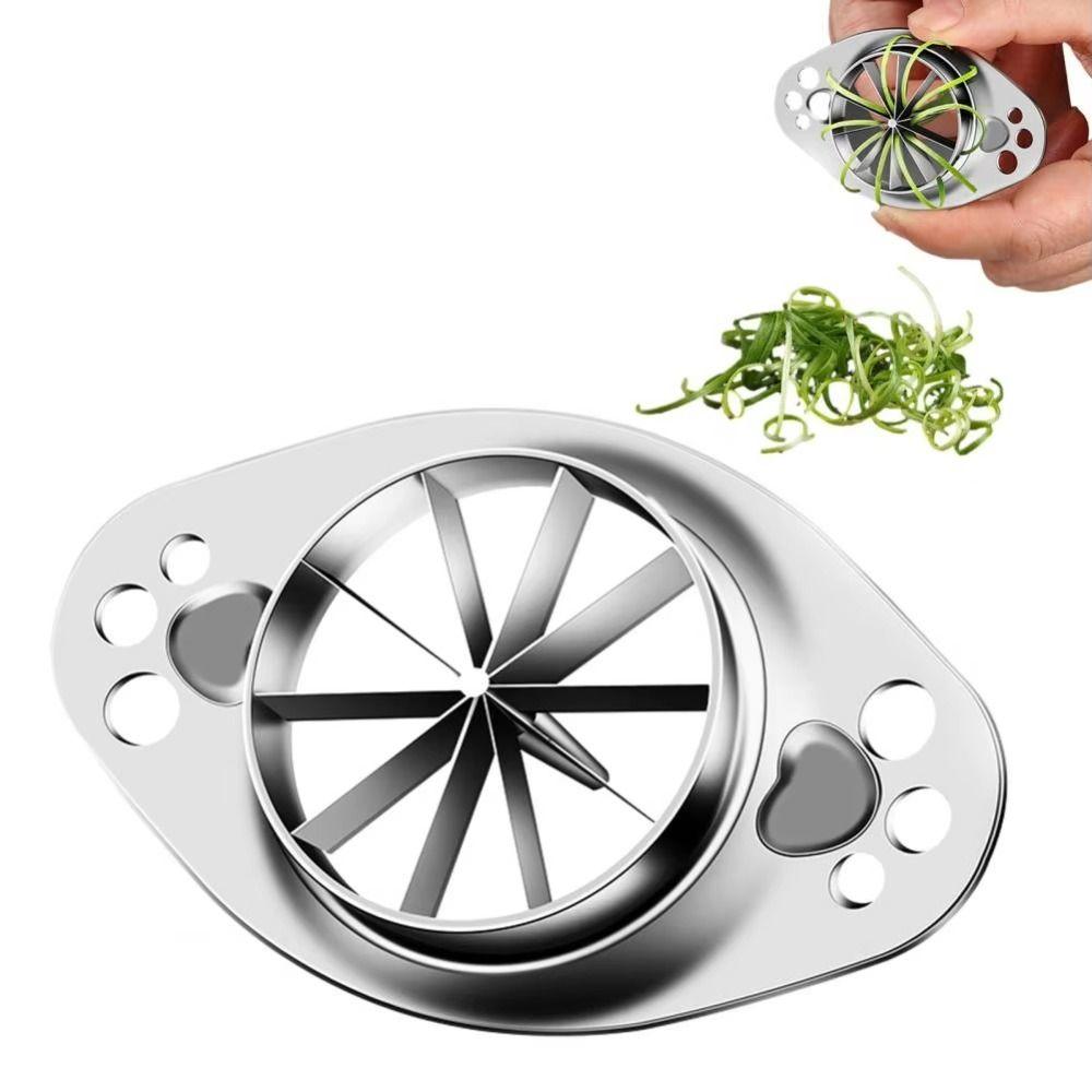 Multi-functional Green Onion Slicer 304 Stainless Steel Scallion Cutting Tool Vegetable Chopping