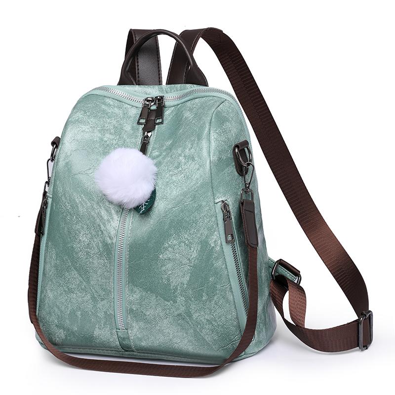 2023 Newest Trend Casual Women PU Backpack Fashion Large Pockets Outdoors Leisure High Capacity Students Girl Shoulder Girl Bags