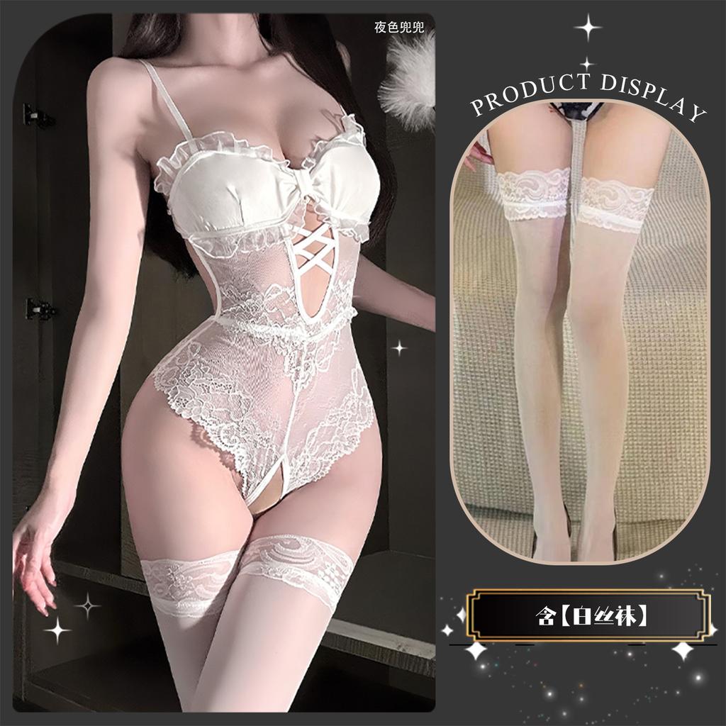 Sex Underwear Pure Sling Lace Perspective Uniform Temptation Crotch Free onesie Abstinence