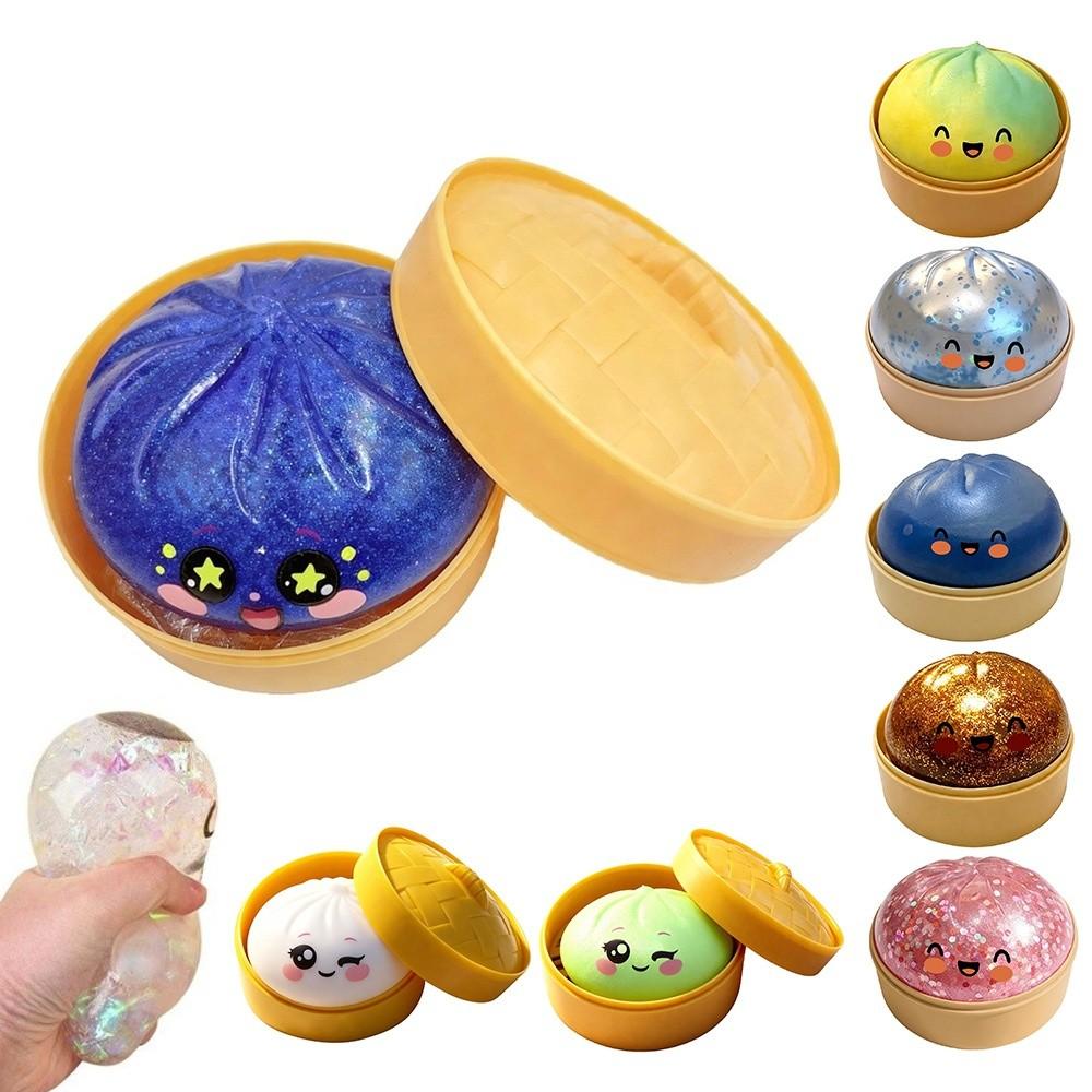 Giocattolo Squishy Ravioli Glitterati con Vaporello Giocattolo Squishy Strumento per il Rilassamento