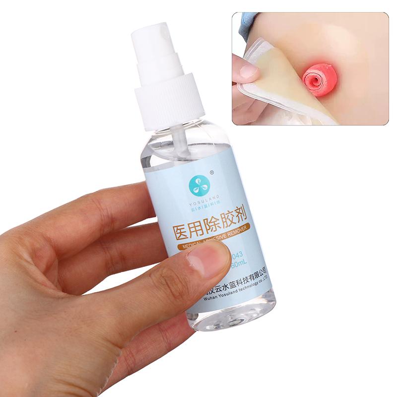 Spray Nettoyant Adhésif 60ML pour Colostomie Dissolvant d'Adhésif Médical Produits de Soin pour Poche de Stomie