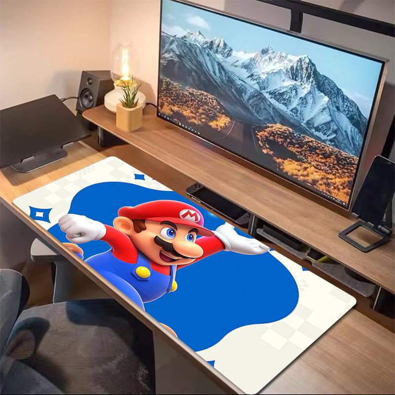 Super Mario3 Print Cushion Non-slip Laptop Tablet Big Mousepad XXL Mat Mini PC Playmat With Lock edge