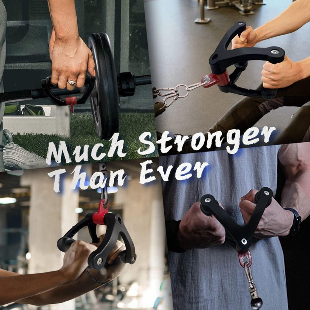 Ergonomics V-Shaped Handle 360° Rotating Gym Attachment Fitness Pull Down Handle Home Gym