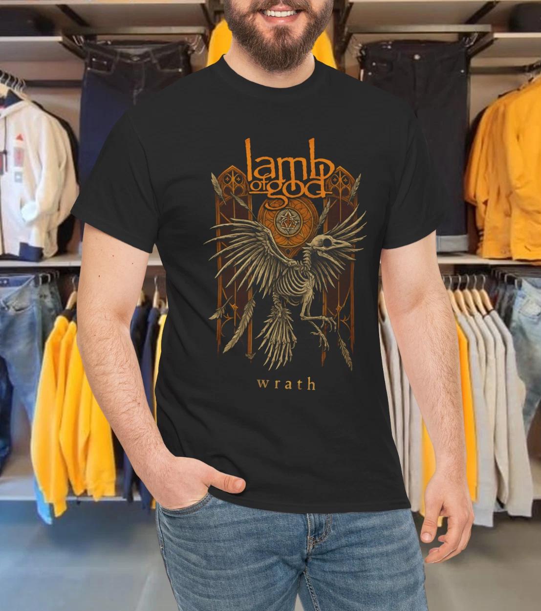 Lamb Of God Crow Black T-Shirt 3XL