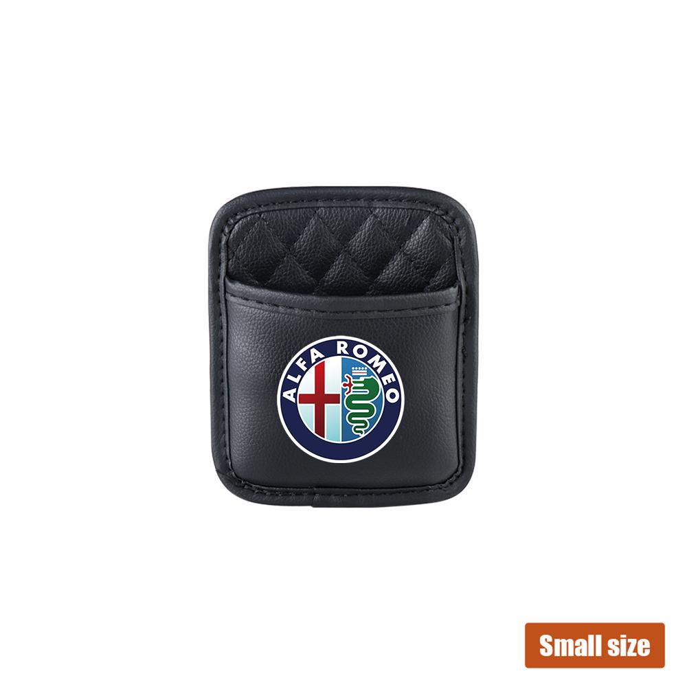

For Alfa Romeo 1x Fashion Retro Grace PU Leather Storage Bag Car Organizer Artificial Leather For Alfa Romeo 159 Giulietta Mito 1PC