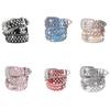 Adjustable Punk Waist Belt With Rhinestones Detail, Stylish PU Leather Waistband Sash For Casual Outfit
