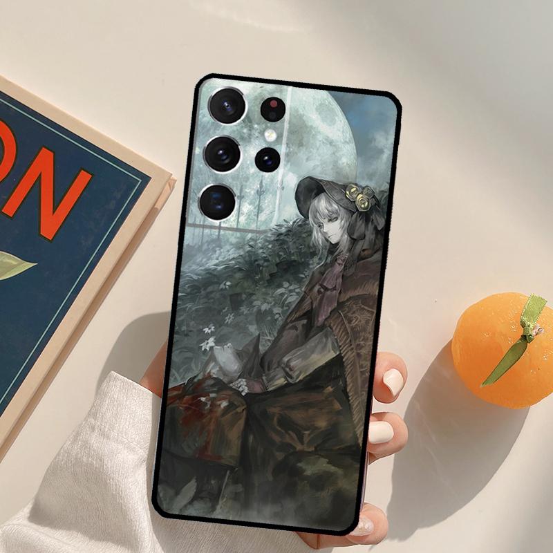 Bloodborne Dark Souls Phone Case For Samsung Galaxy S22 S23 S21 Ultra S20 FE S8 S9 S10 Plus Note 10 20 Ultra Cover